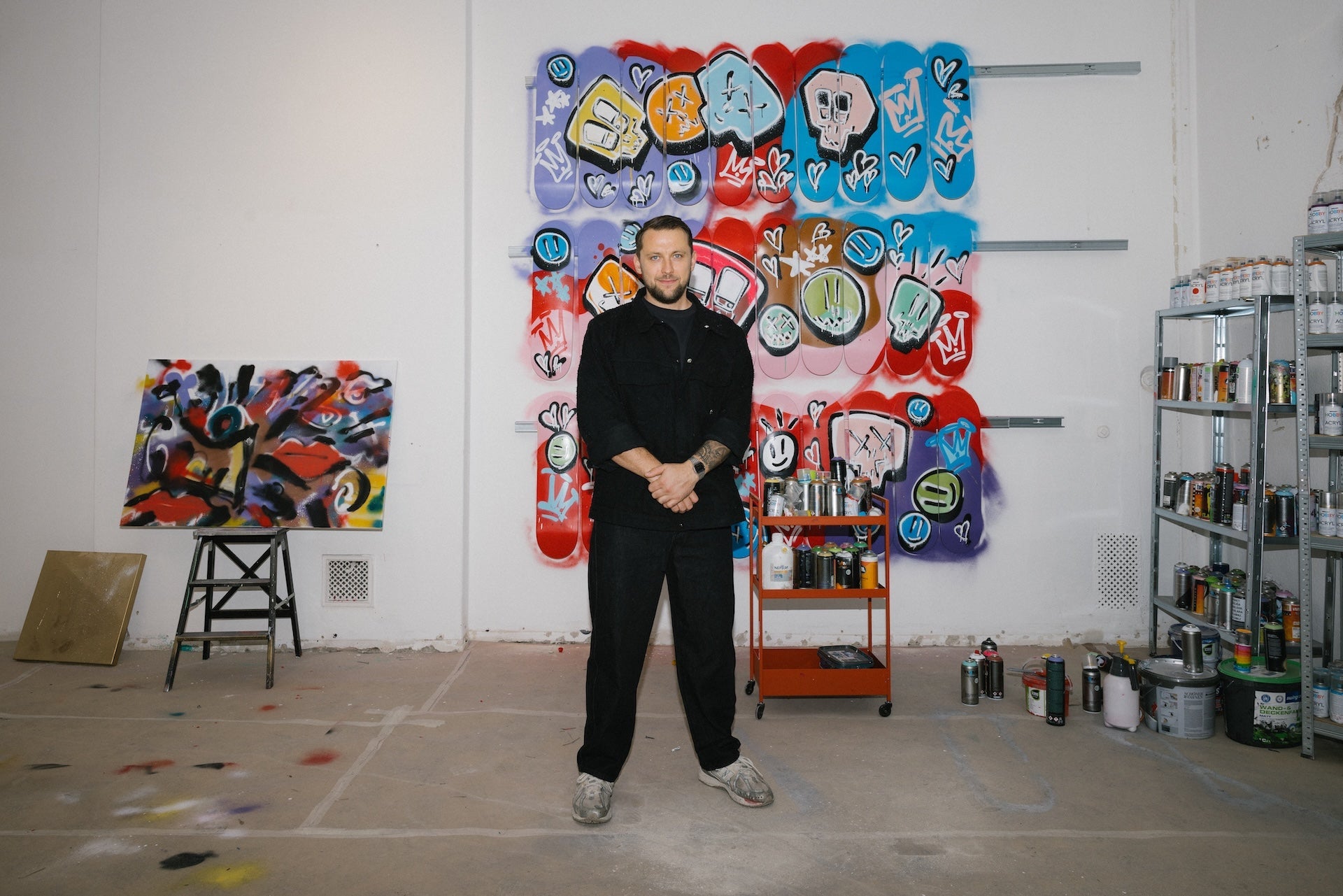 Ivan Gette in his Studio
